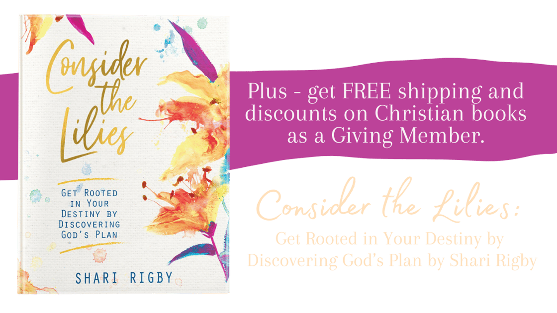 Plus - get FREE shipping and discounts on Christian books as a Giving Member. (5)